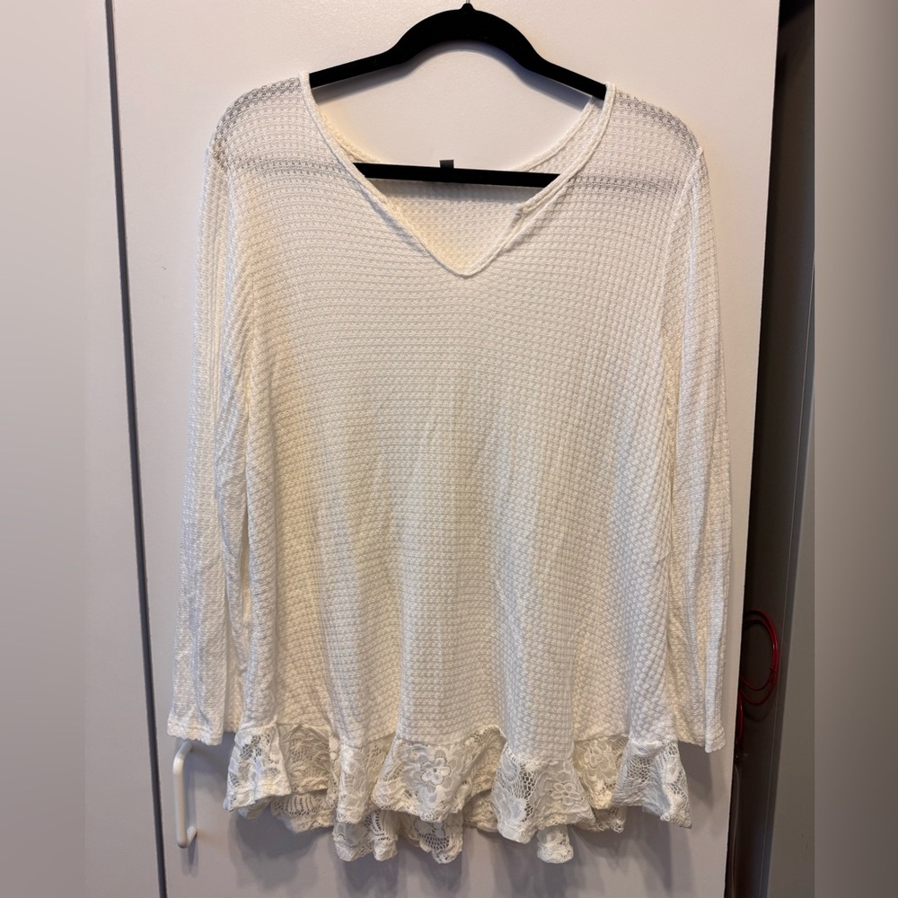 White Birch White Blouse with Elegant Design
